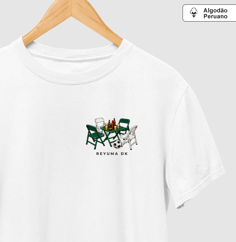 "Boteco e Resenha"- Futebol - Camiseta Algodão Peruano Masculina, Feminina e Babylook - Imagem 4