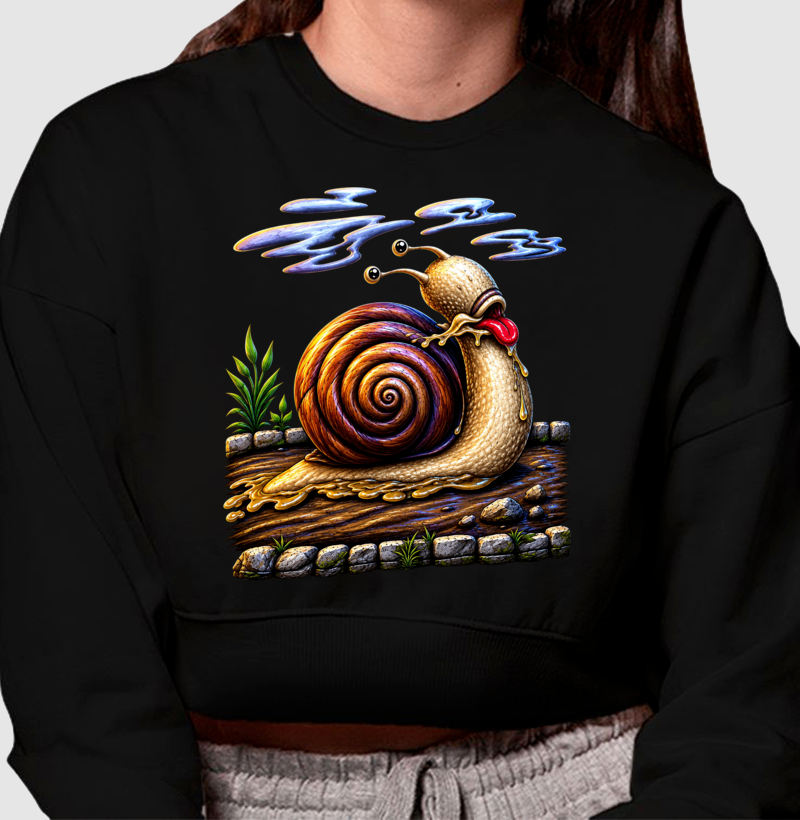 Cropped Moletom Caracol 3D - Imagem 3