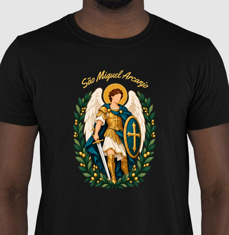 Camiseta São Miguel Arcanjo — Força da Fé - Imagem 2