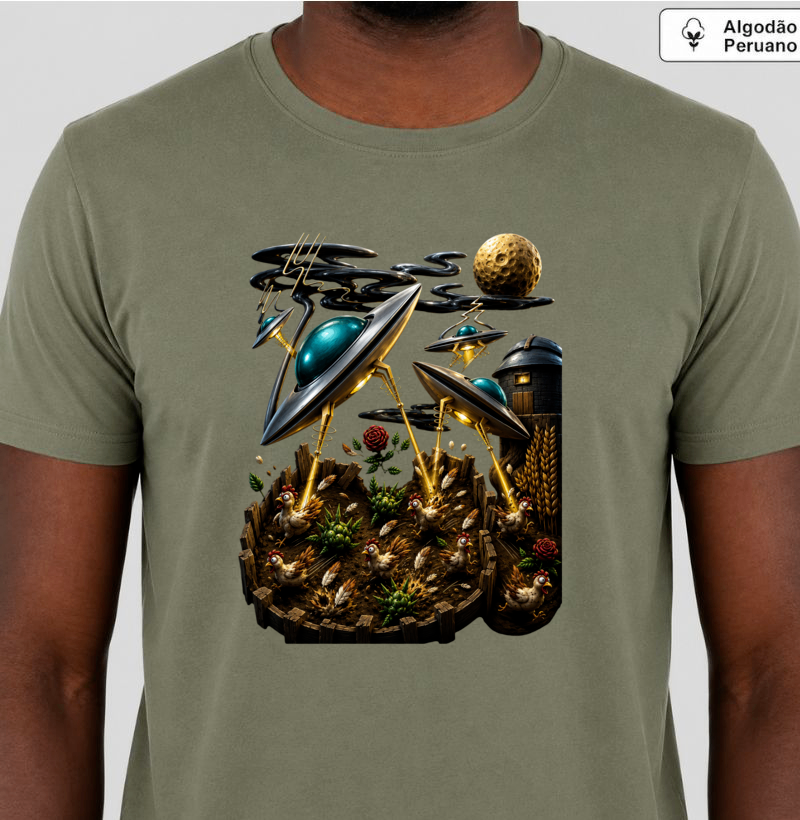 Camiseta Algodão Atack Alien - Imagem 2