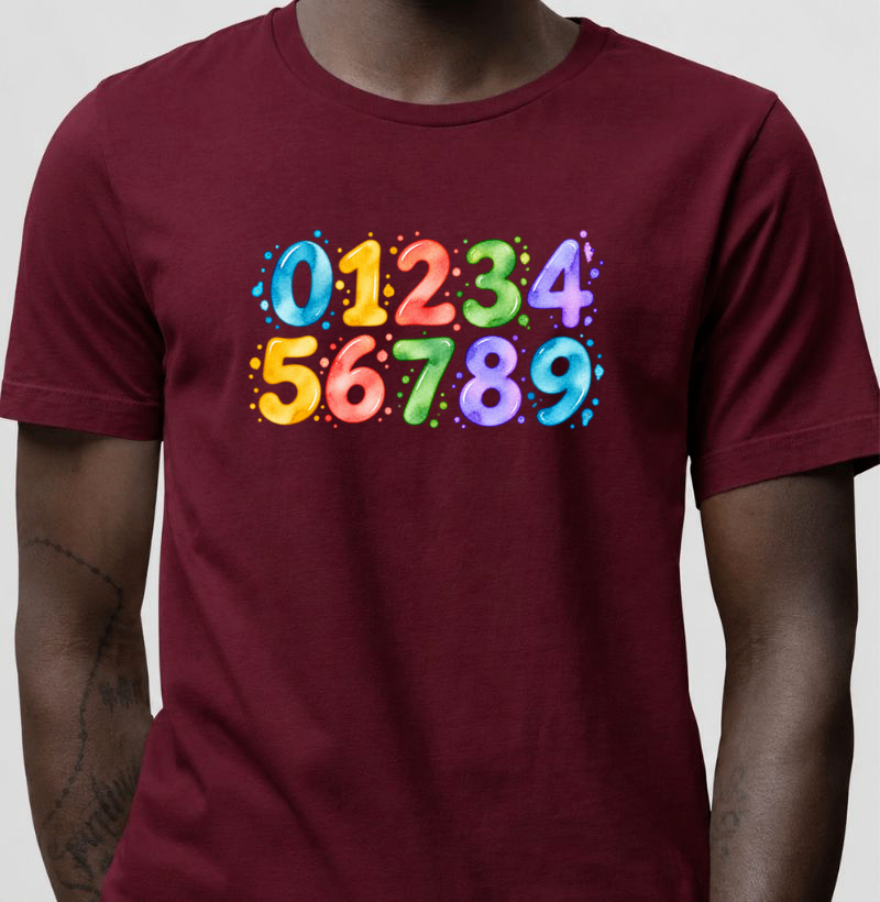 Camiseta Números em Cores - Imagem 4