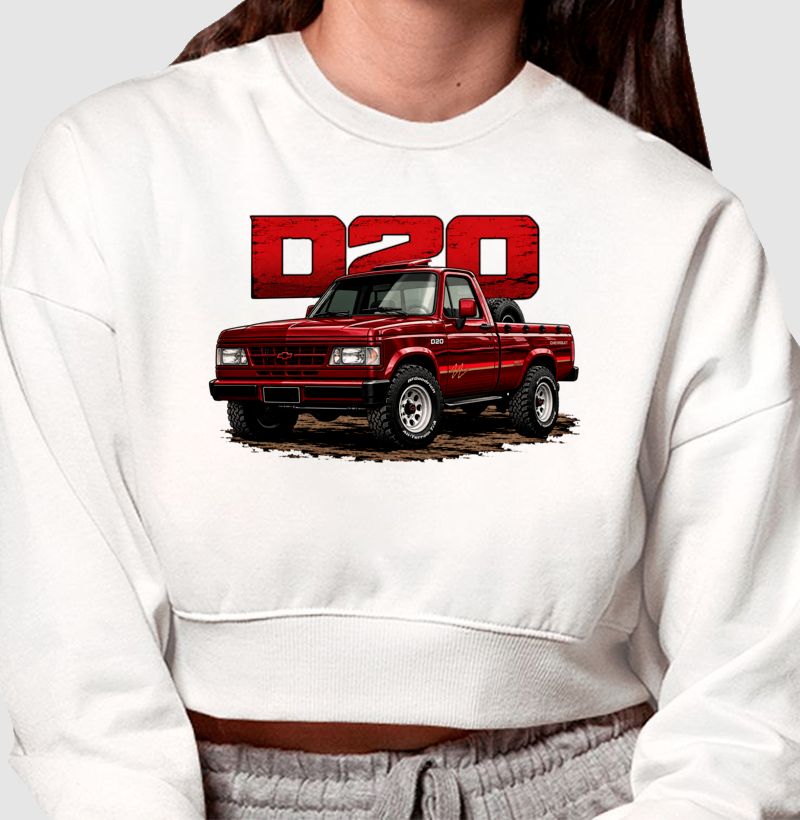 Moletom cropped feminino D20 - Imagem 2