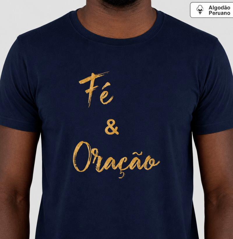  Fé • Oração (algodão peruano) - Imagem 3
