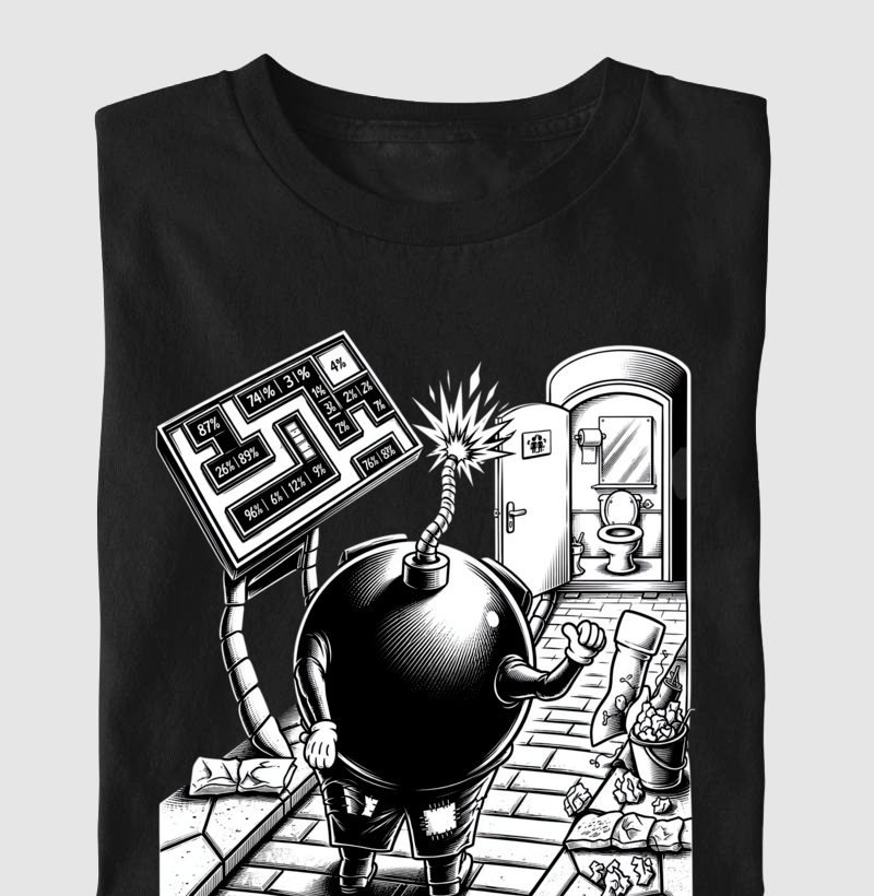 Camiseta Bomber Preto e Branco - Imagem 3