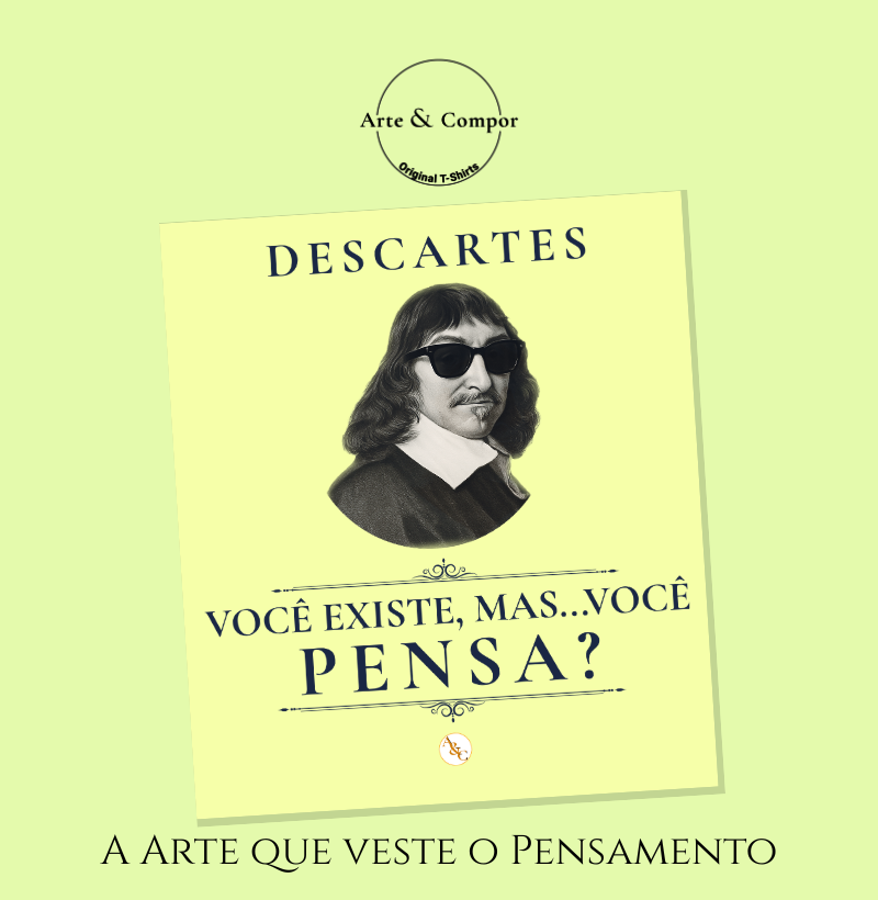 COGITO 2.0 - Camiseta Filosófica René Descartes - Imagem 4
