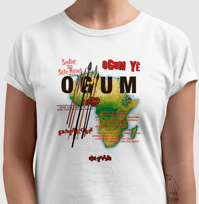 camiseta OGUM oração masculina - Imagem 3