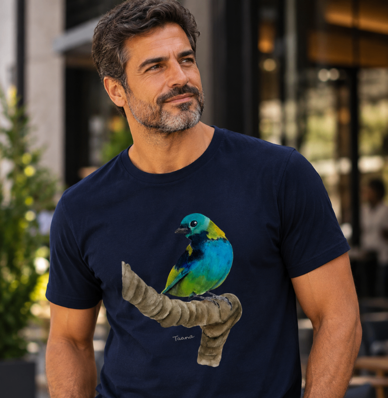 Camiseta Saíra-Sete-Cores – Aves do Brasil - Imagem 2
