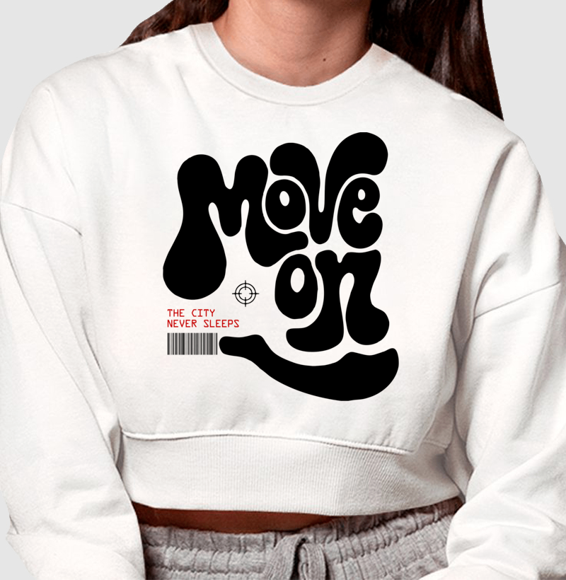 Cropped Moletom - MOVE ON - Imagem 2