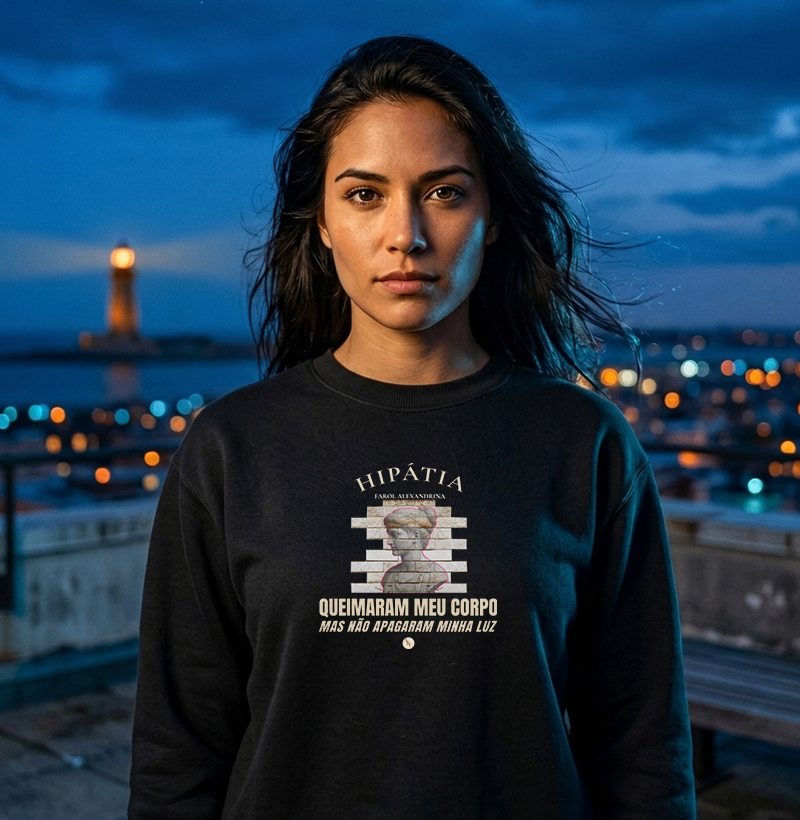  Camiseta Hipátia | Farol Alexandrina: Não Apagaram Minha Luz - Imagem 3