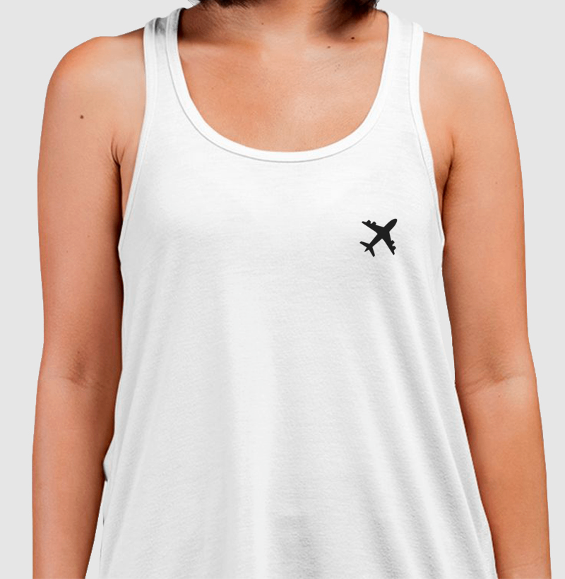 Regata Minimalista - avião preto - Imagem 2