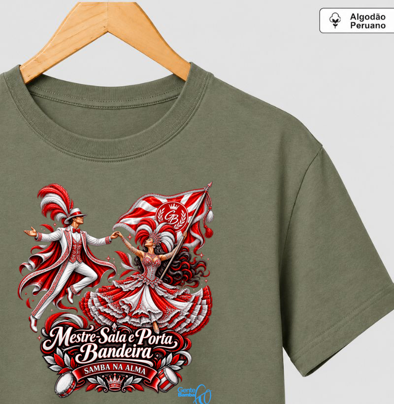 Gente Bamba - Porta bandeira vermelho e branco. - Imagem 3