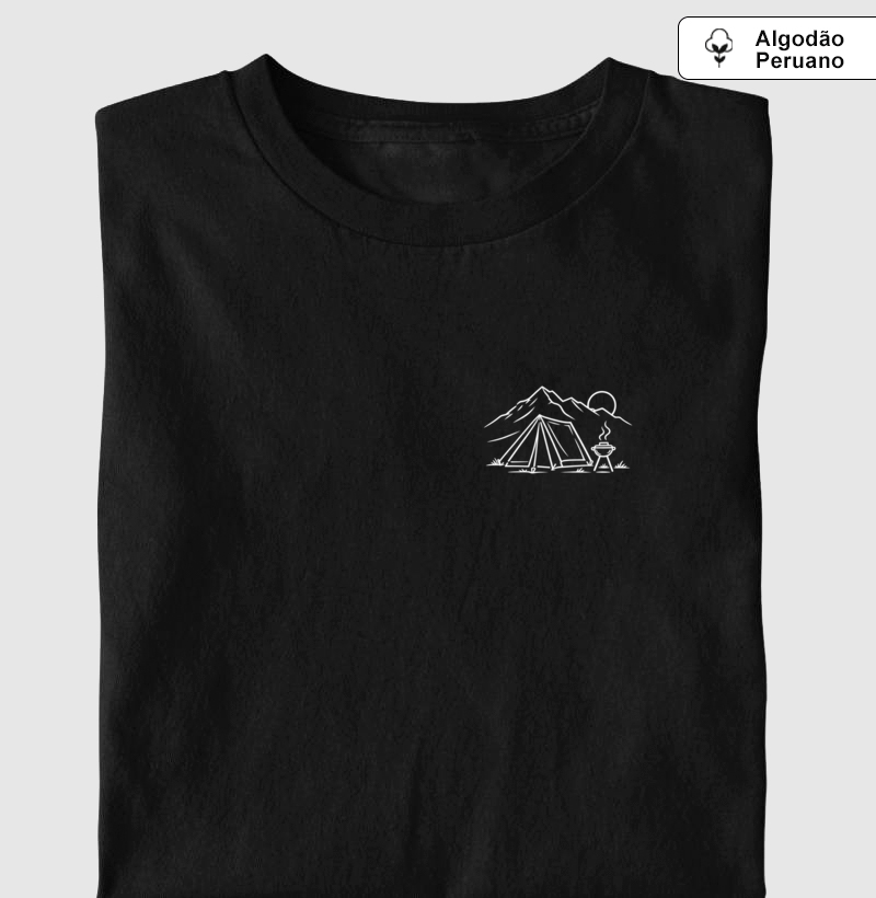Camiseta Algodão Peruano | Tenda, Camping e Liberdade - Imagem 2