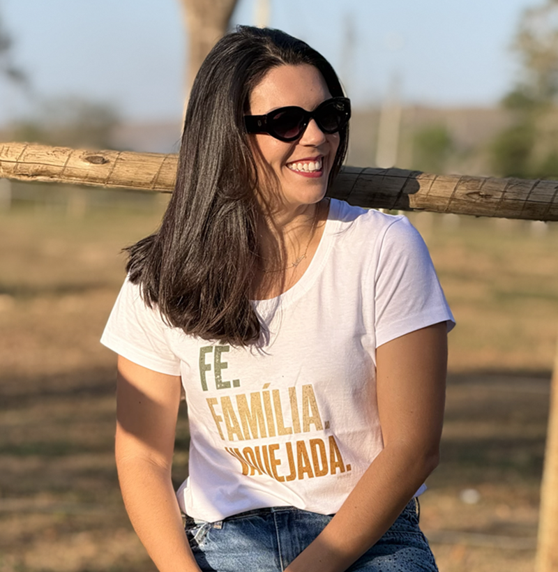 Camisa Algodão - Fé. Família. Vaquejada. - Imagem 2
