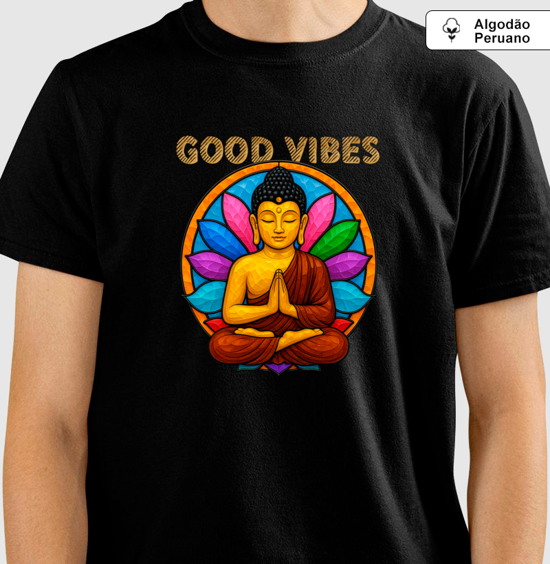 Good Vibes • Buda Gautama (algodão peruano) - Imagem 2