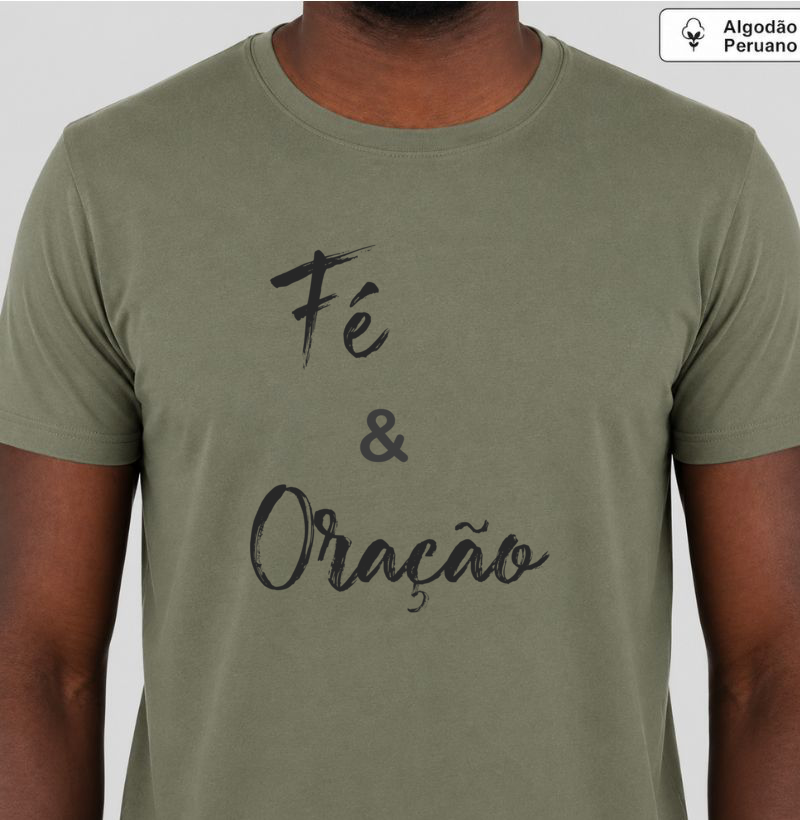  Fé • Oração (algodão peruano) - Imagem 4