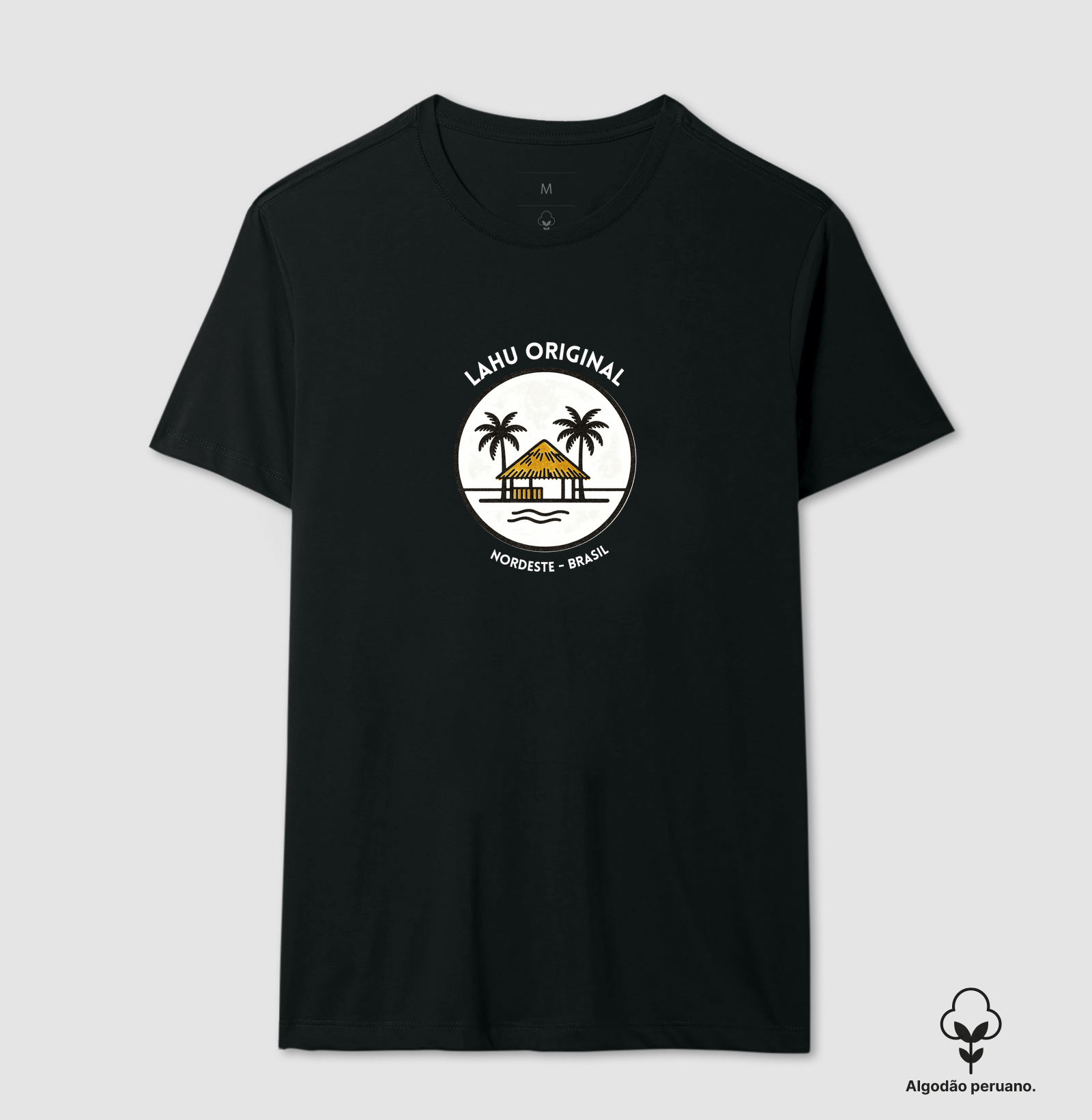 Vista essa estampa e leve consigo o orgulho e a beleza do Nordeste — onde cada detalhe conta uma história de calor humano, alegria e liberdade. É mais que uma arte: é um convite para viver o verão o ano inteiro. - Camiseta Algodão Peruano