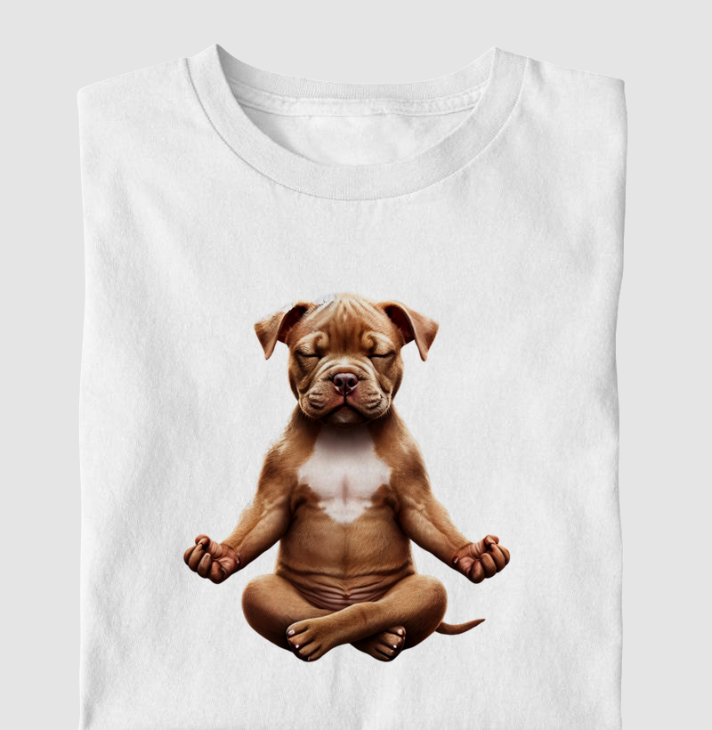Pit Bull Meditando