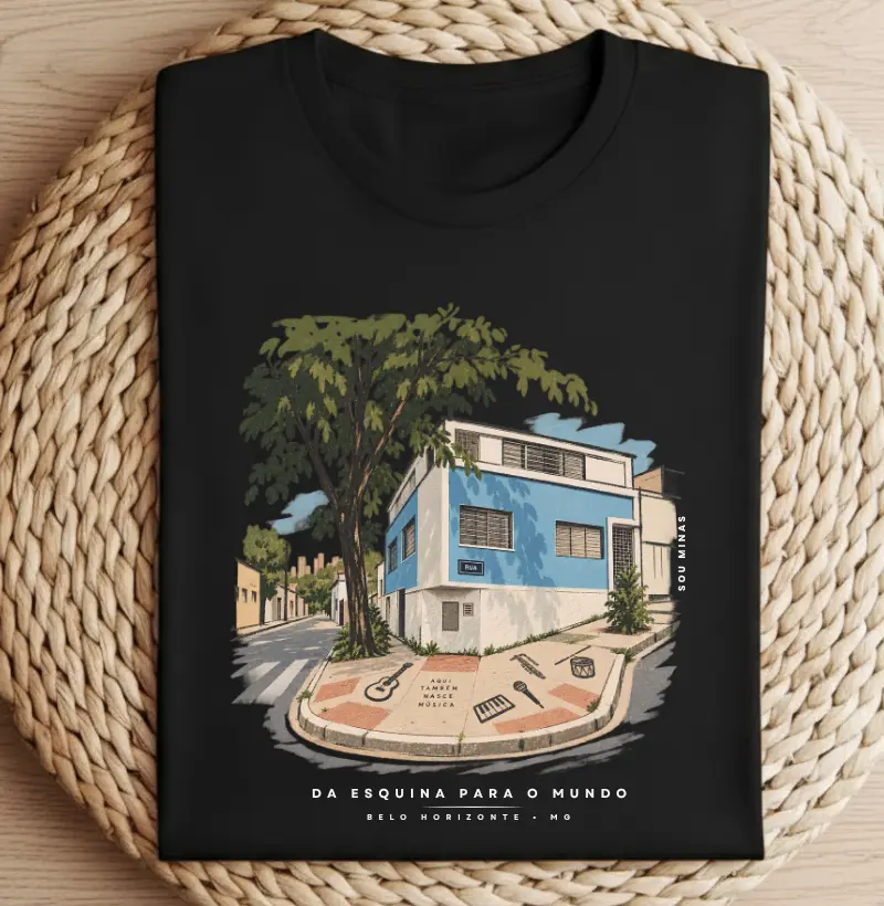 Da Esquina Para o Mundo - Algodão Peruano - Camiseta Algodão Peruano