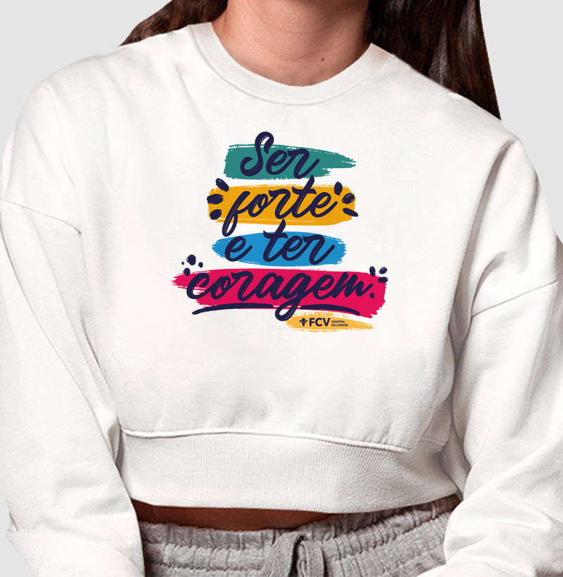 Moletom Cropped - Ser Forte 