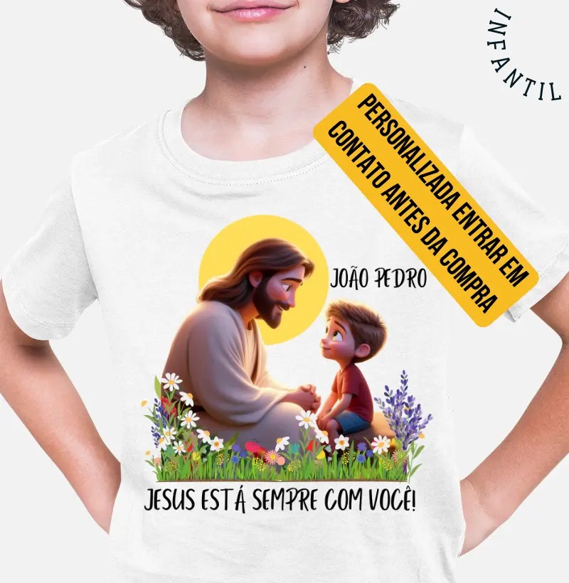 Personalizada - Jesus está sempre com você! Para João Pedro