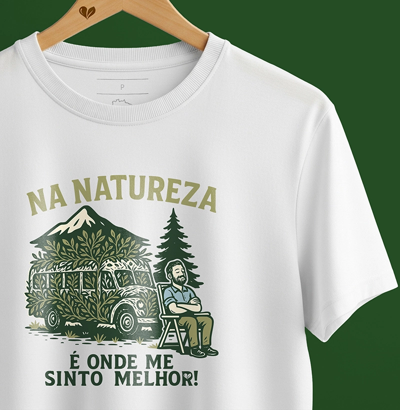 Na natureza é onde me sinto melhor 