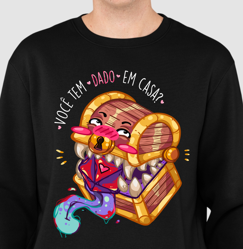 DADO EM CASA MOLETOM SUETER