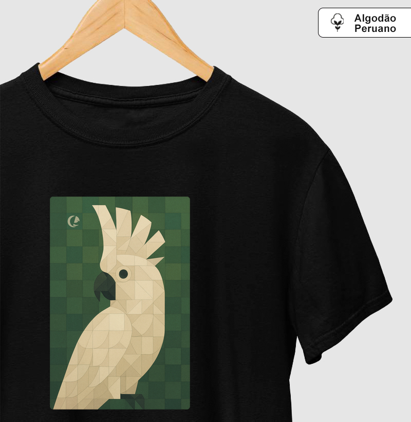 Camiseta Algodão Peruano Cacatua - Geométrico
