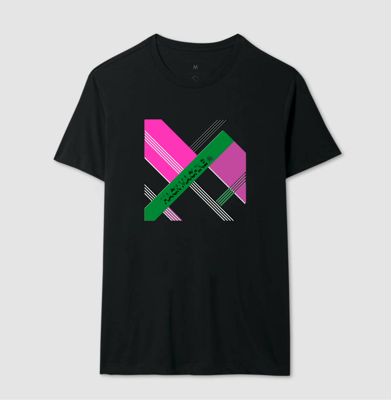 Camiseta Ctrl+Stripes X Neon | Hack Machine™ Arte Digital