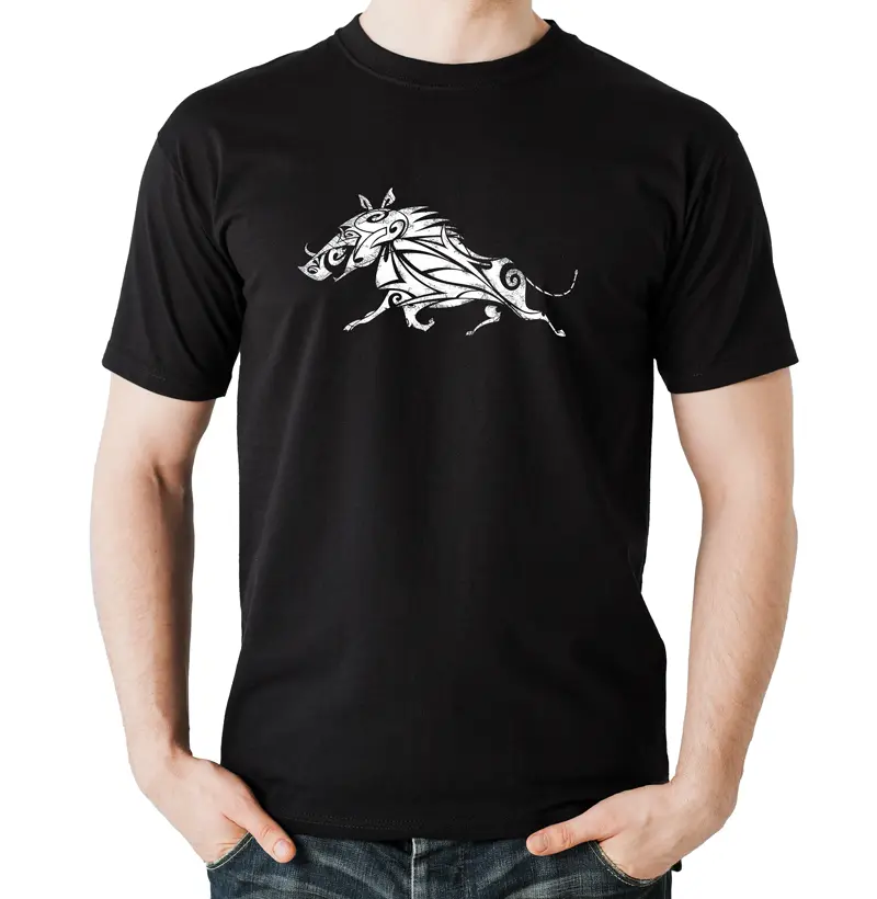 Camiseta preta Joe Joe Classica tribal Nº 1