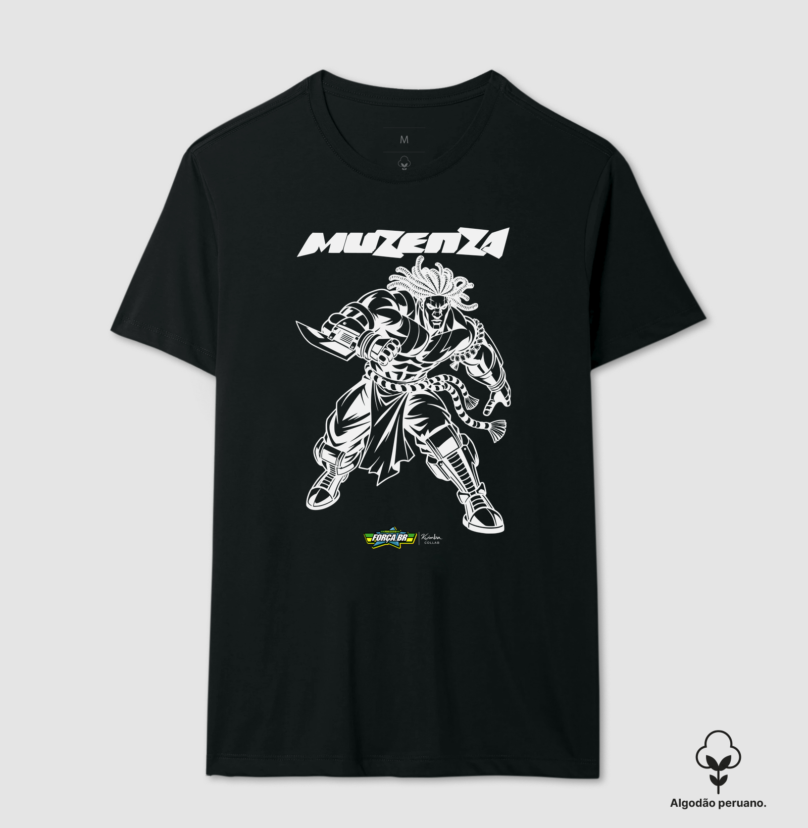 Muzenza, Traços de Combate - Camiseta Algodão Peruano