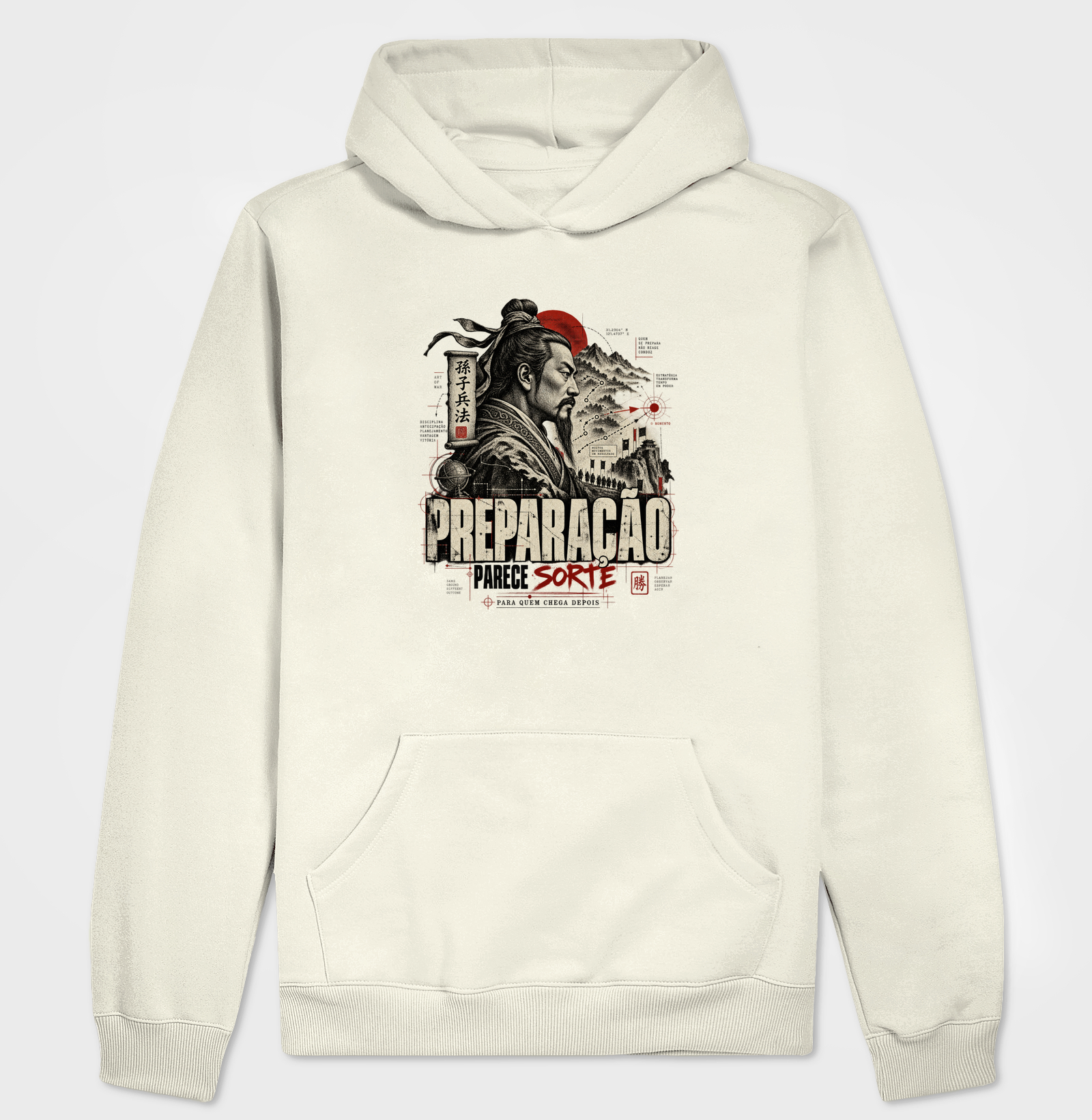Sun Tzu - Preparação Parece Sorte - Hoodie Moletom