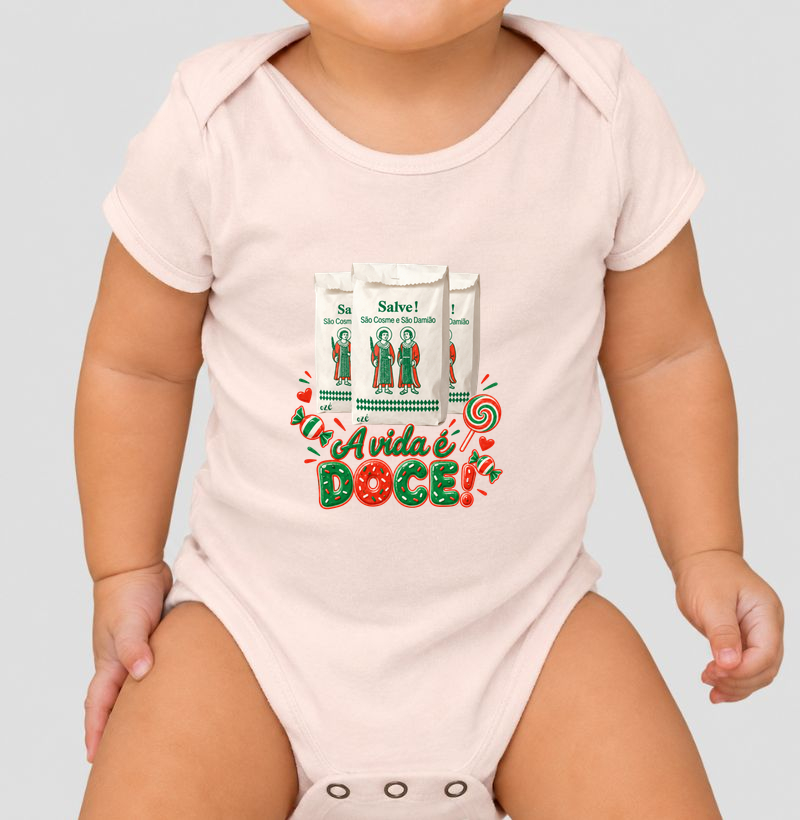 A vida é doce!  - Body Infantil