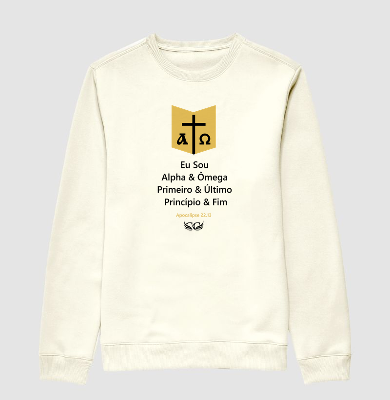 Suéter Moletom Alpha & Ômega