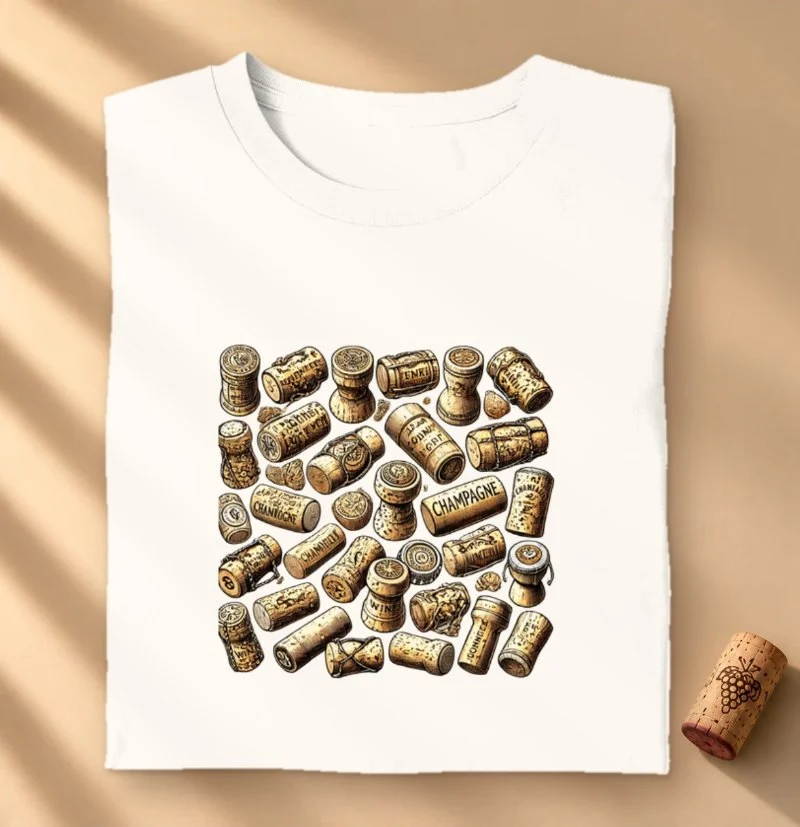 Camiseta Vinho - Rolhas