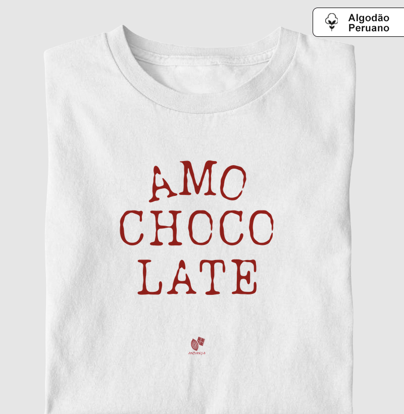 Amo Chocolate vermelho