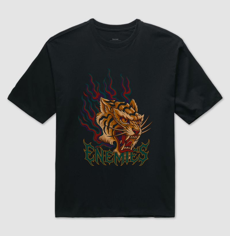 Não acorde o tigre. - Camiseta Oversized