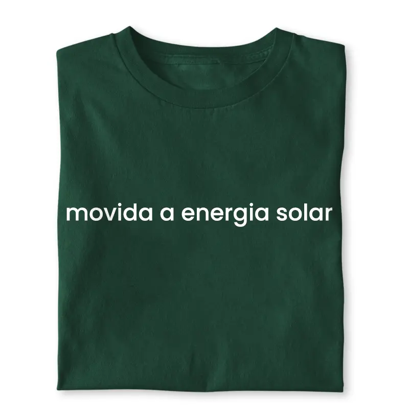 CAMISETA MOVIDA A ENERGIA SOLAR | ALGODÃO PERUANO