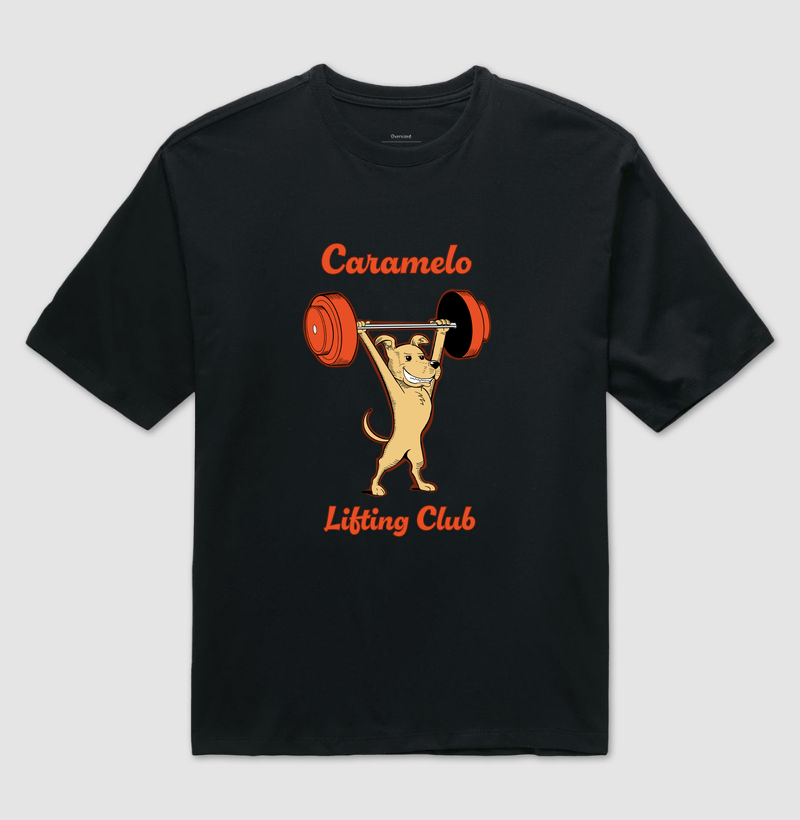 Camiseta Oversized Caramelo Lifting Club