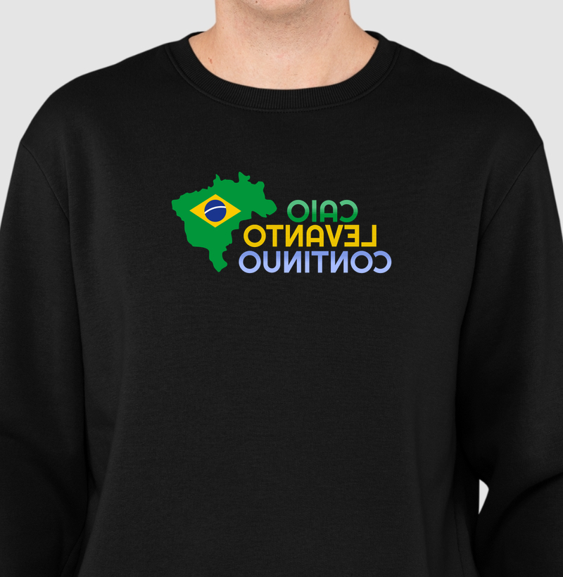 Caio Levanto Continuo - Suéter Moletom