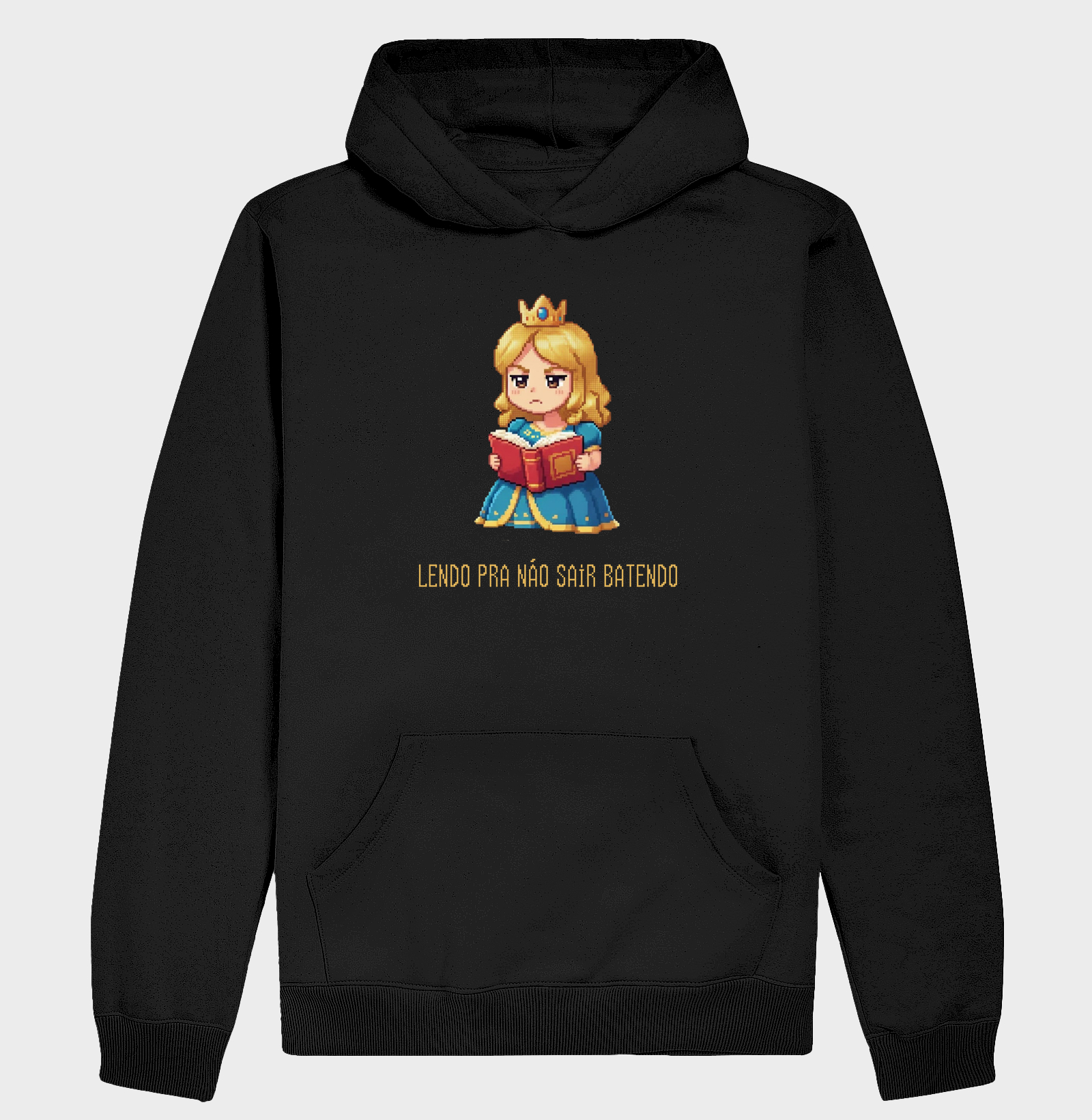 Hoodie Moletom Princesa Leitora Reset8Bit