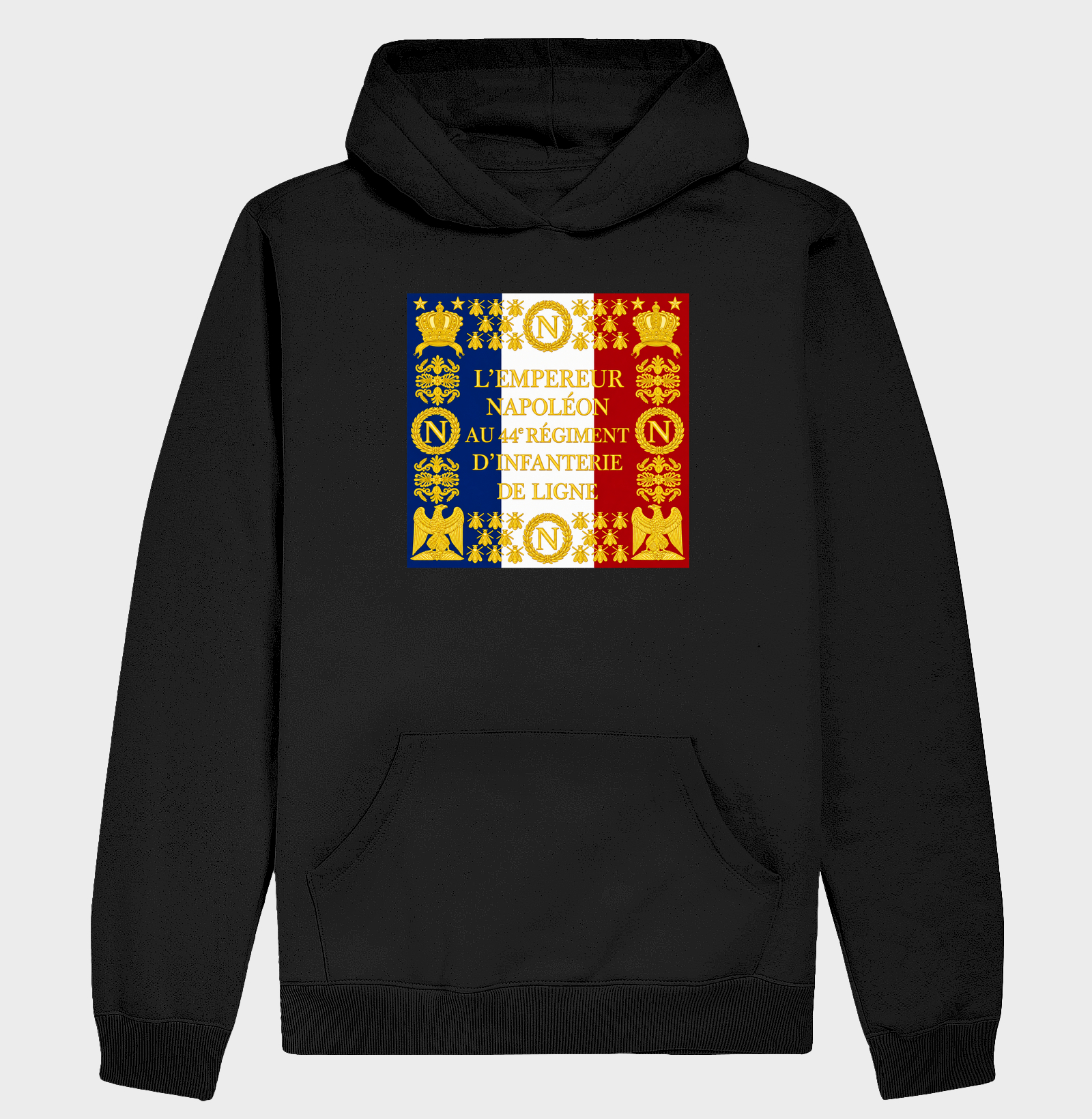 Napoleão Bonaparte – Estandarte Imperial do 44º Regimento | Grande Armée - Hoodie Moletom