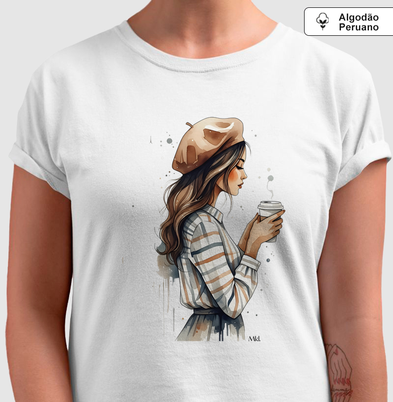 Camiseta Algodão Peruano - Manhã Francesa