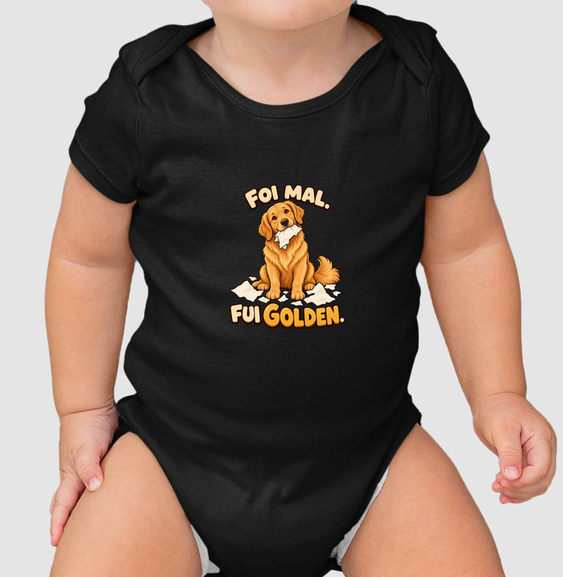 Foi Mal. Fui Golden. - Body Infantil
