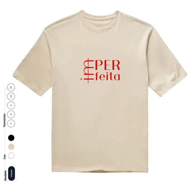 OVERSIZED IMperfeita - estampa vermelha 