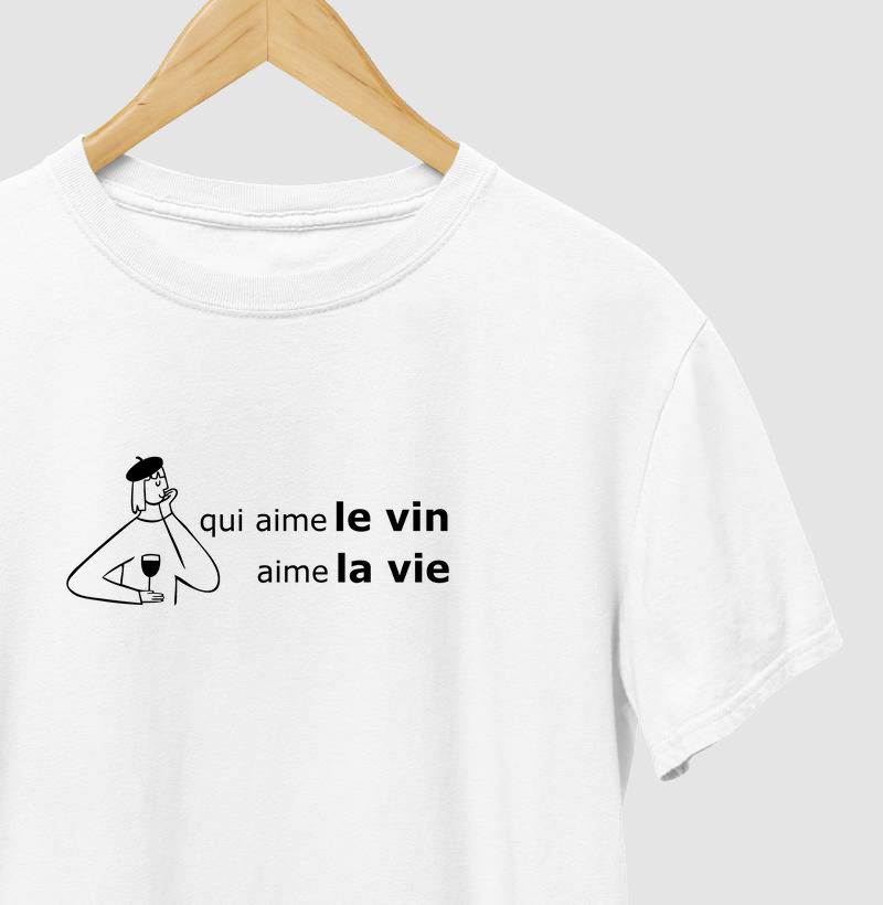 Qui ame le vin. ame la vie - Homme