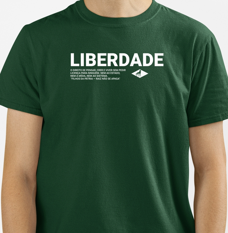 Camiseta Liberdade Manifesto Filhos da Patria