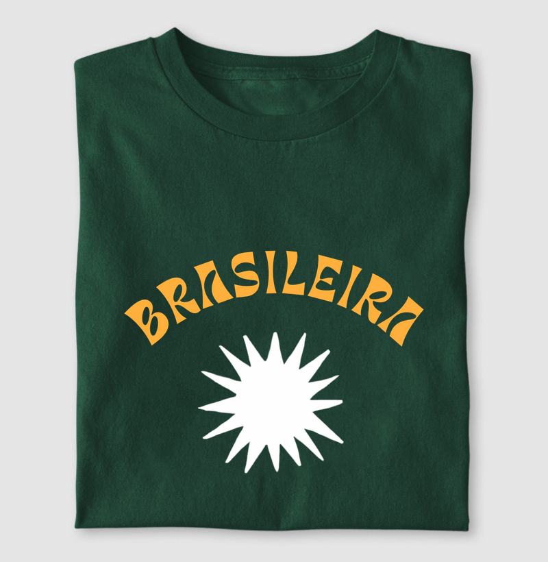 Brasileira fundo verde