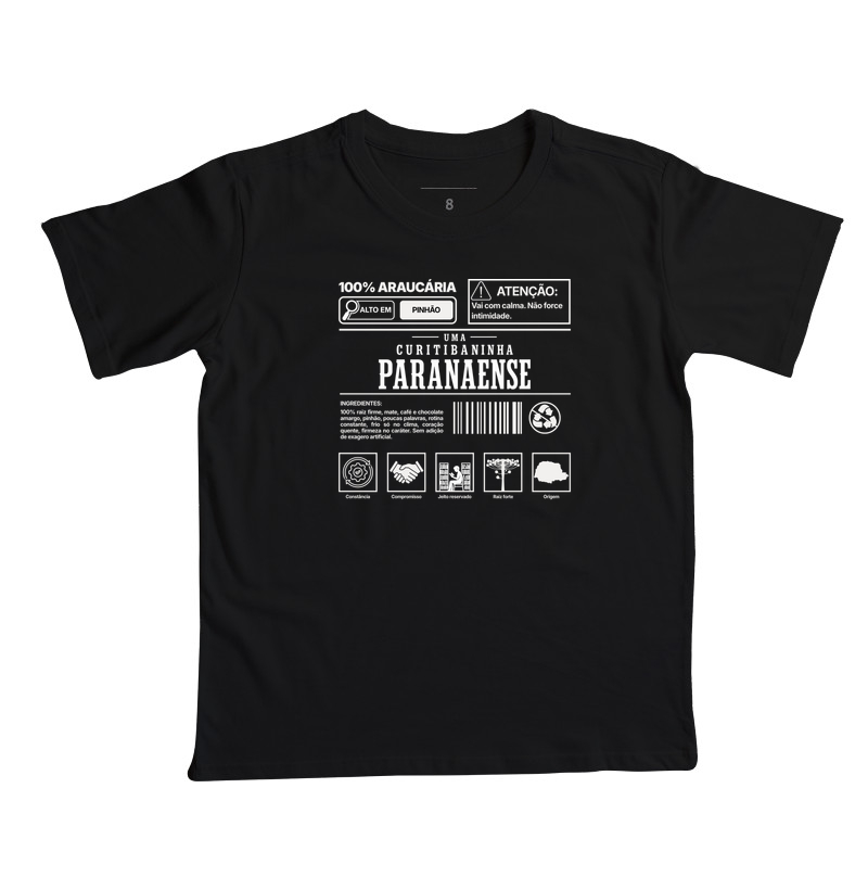 Curitibaninha Paranaense | Essencia PR - Camiseta Infantil