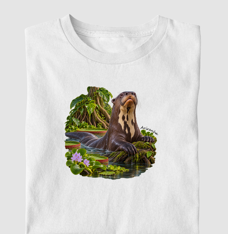 Ariranha - Coleção Fauna Brasileira - Camiseta