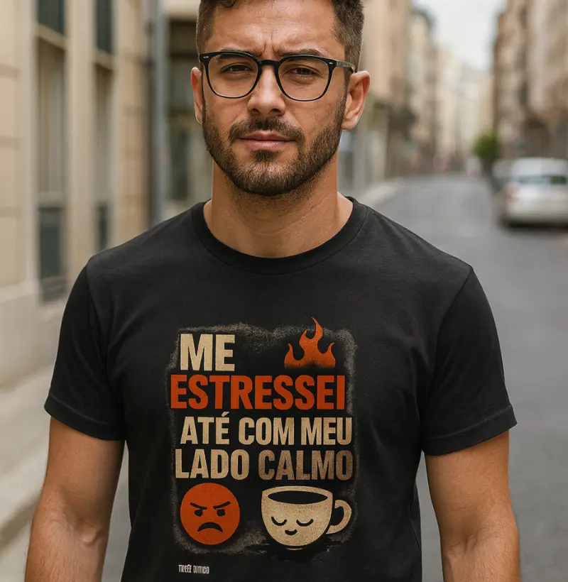 Me estressei até com o meu lado calmo.